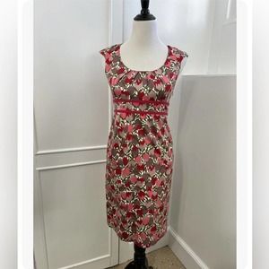 Boden Valentine Pink Tulip Floral Sheath Dress
